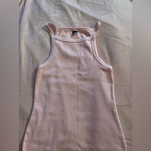 COPY - old navy fitted rib-knit midi pink dress